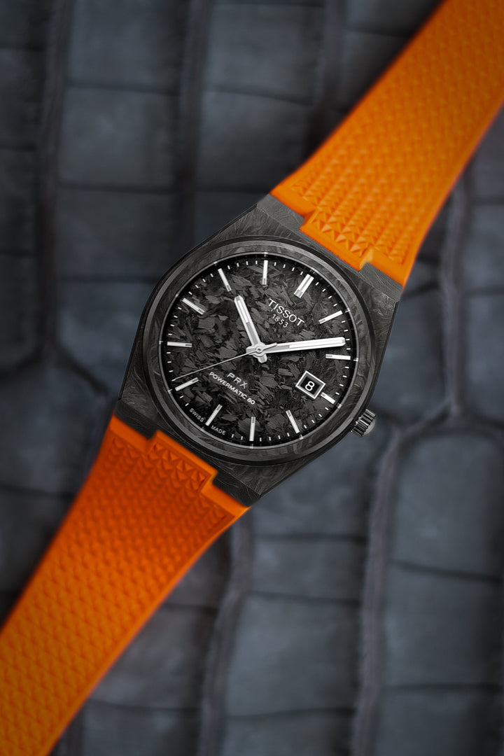 Tissot PRX Orange CTS Rubber Strap