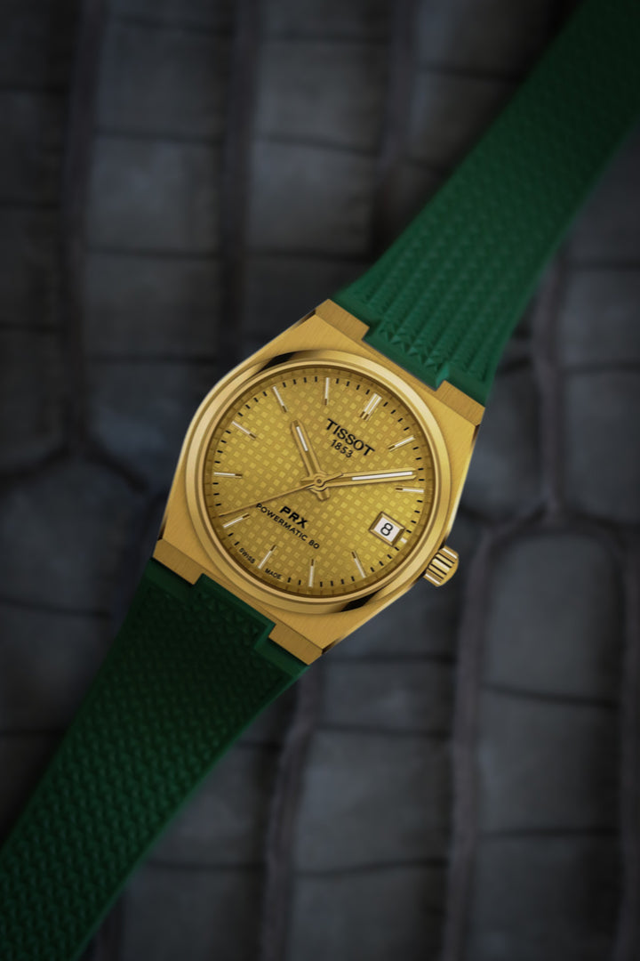 Tissot PRX Green CTS Rubber Strap