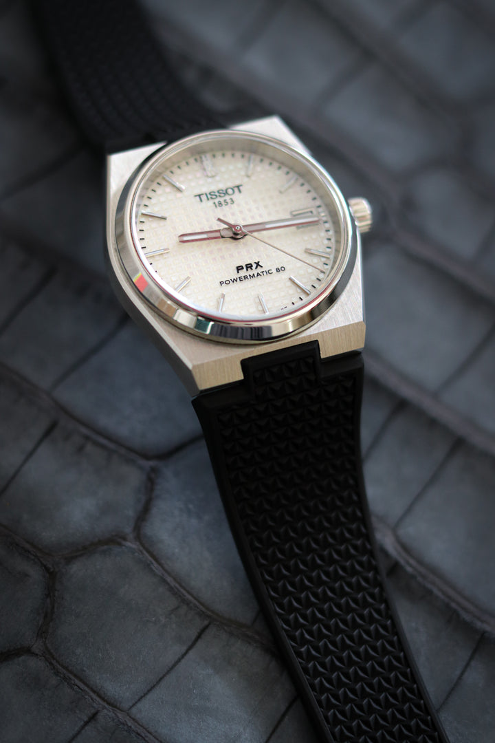 Tissot PRX Black CTS Rubber Strap