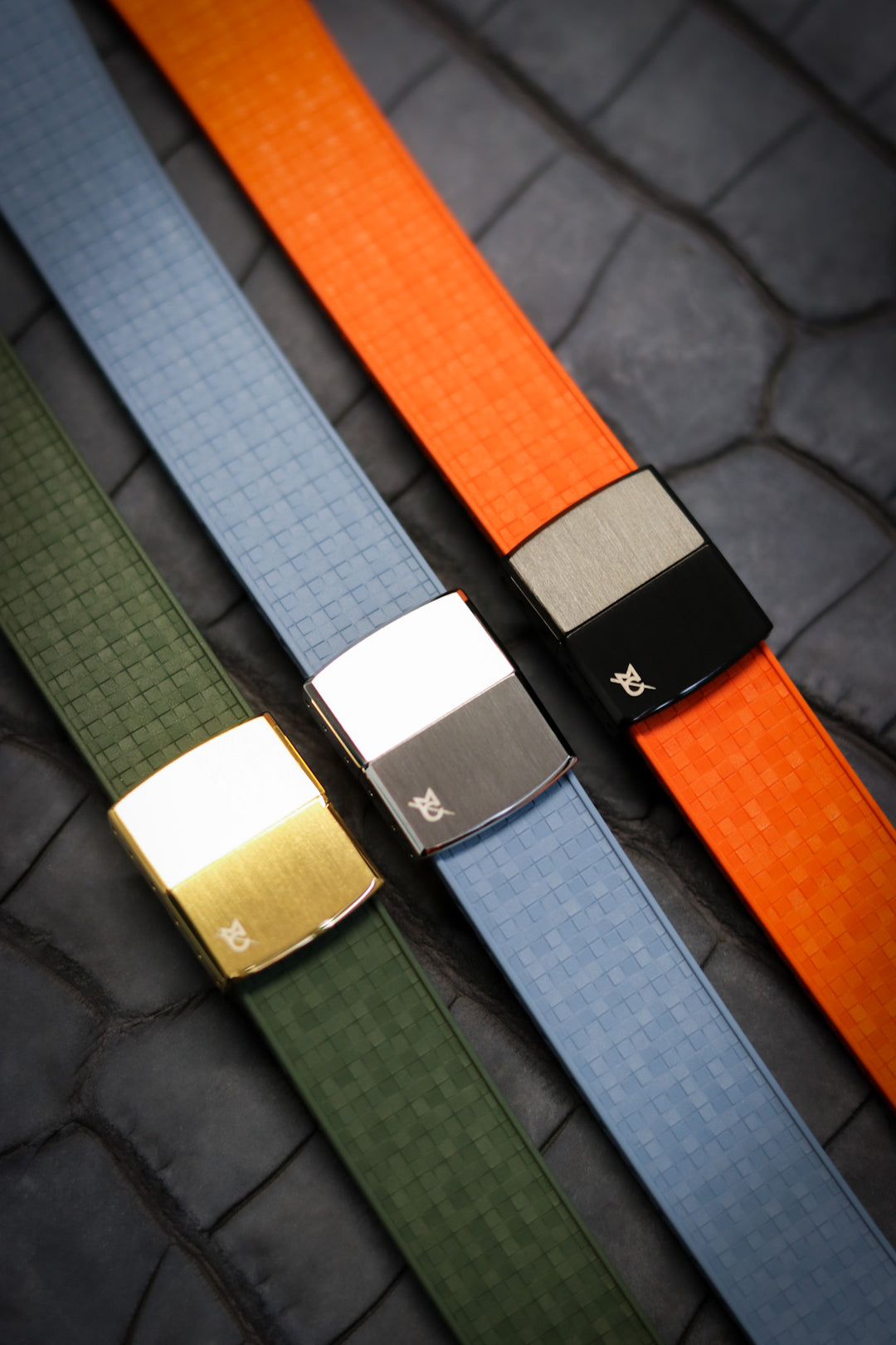 Red ‘Mosaic’ CTS Rubber Strap
