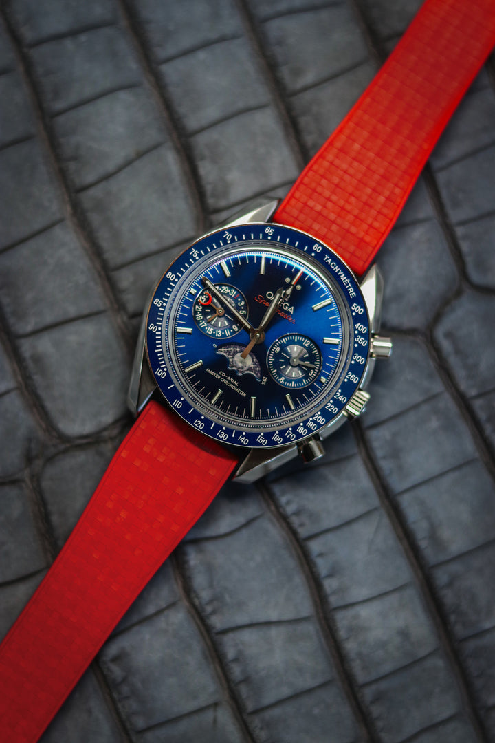Red ‘Mosaic’ CTS Rubber Strap