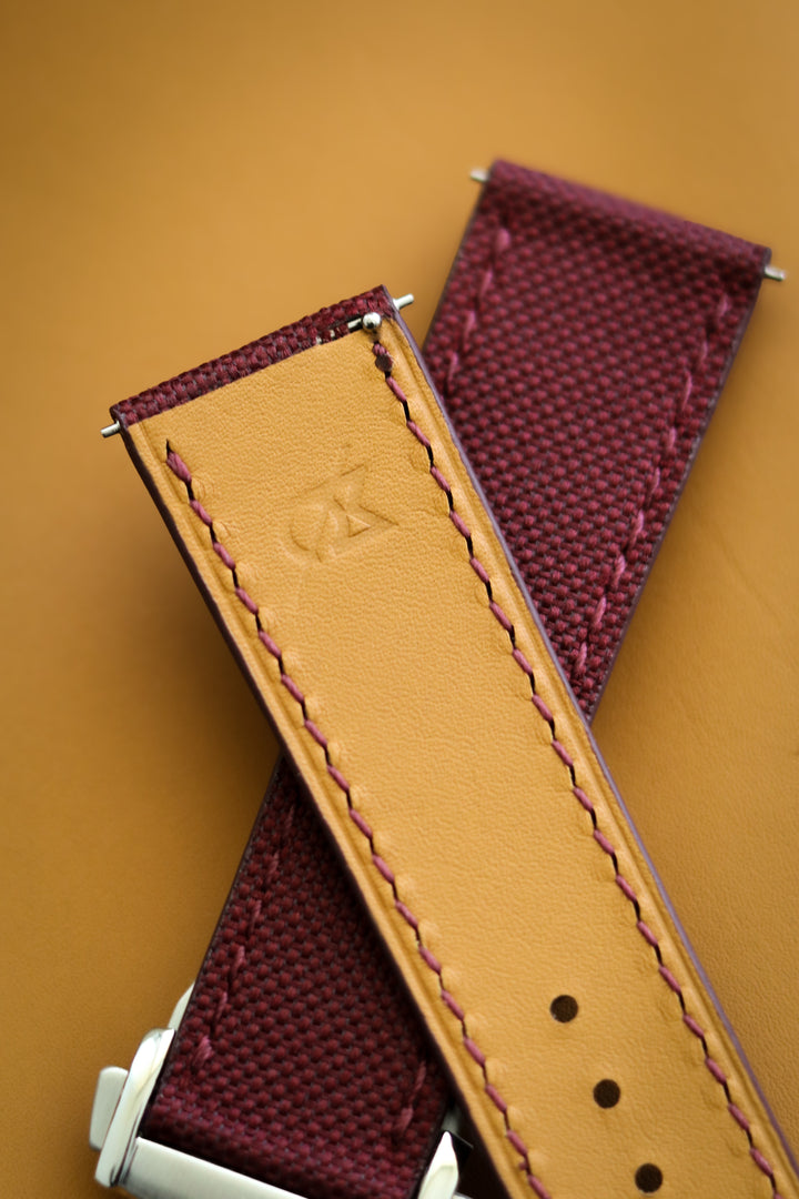 Burgundy Sailcloth (Flat)
