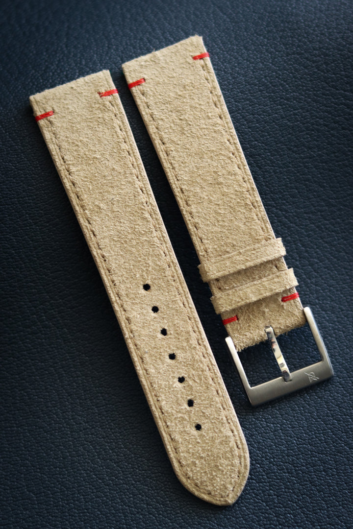 Beige Suede Leather (Flat)