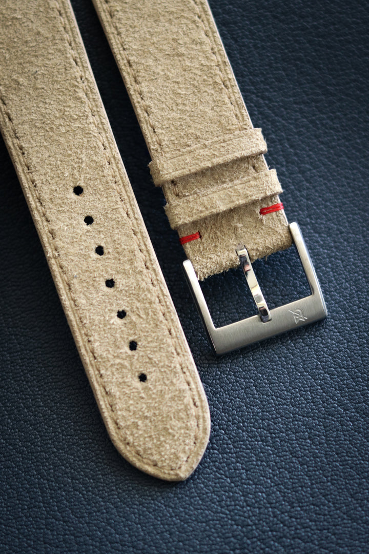 Beige Suede Leather (Flat)
