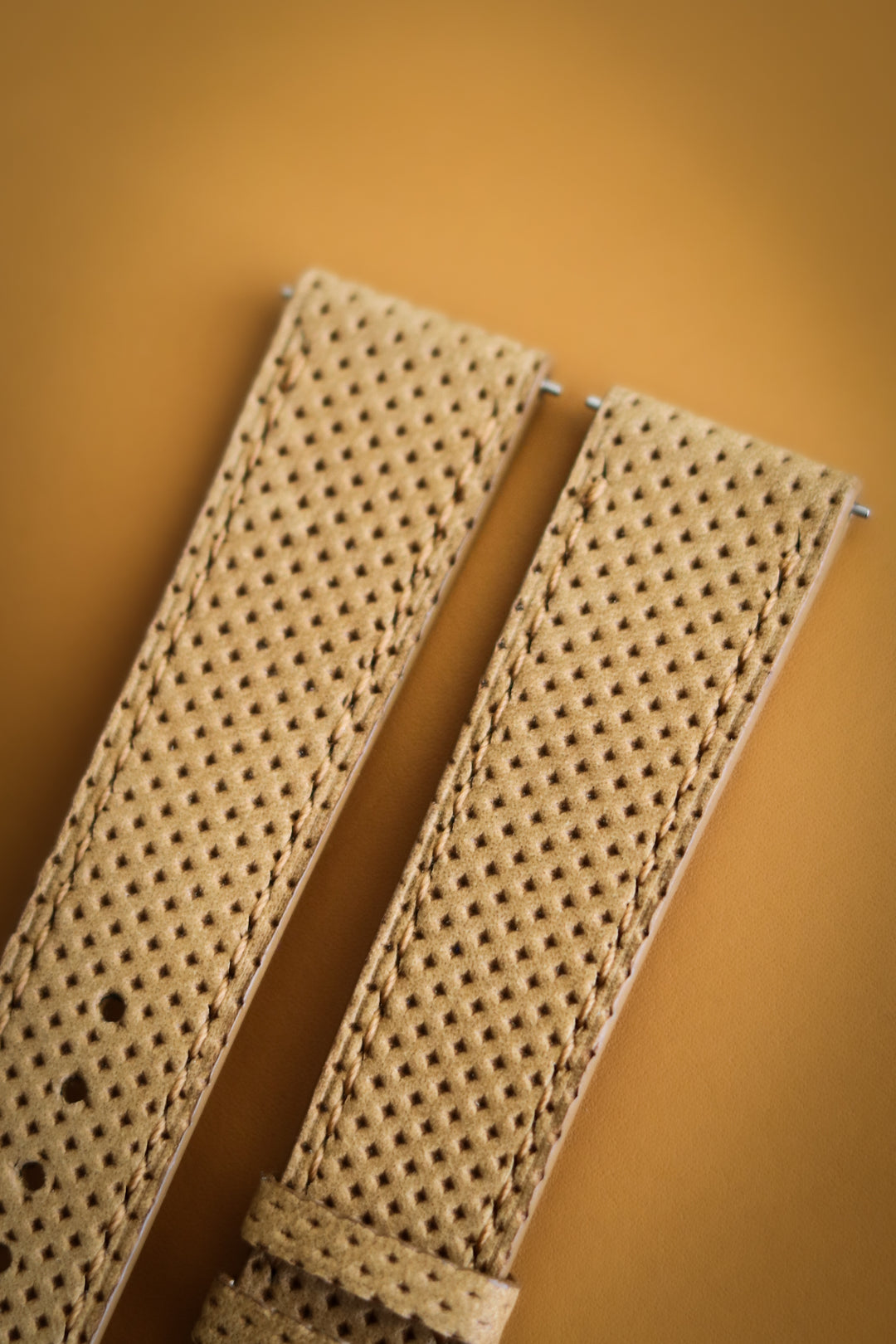 Tan Perforated Nubuck (Flat)