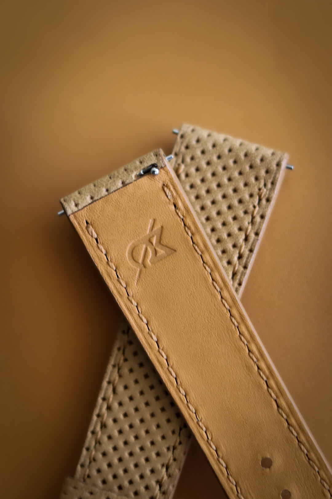 Tan Perforated Nubuck (Flat)