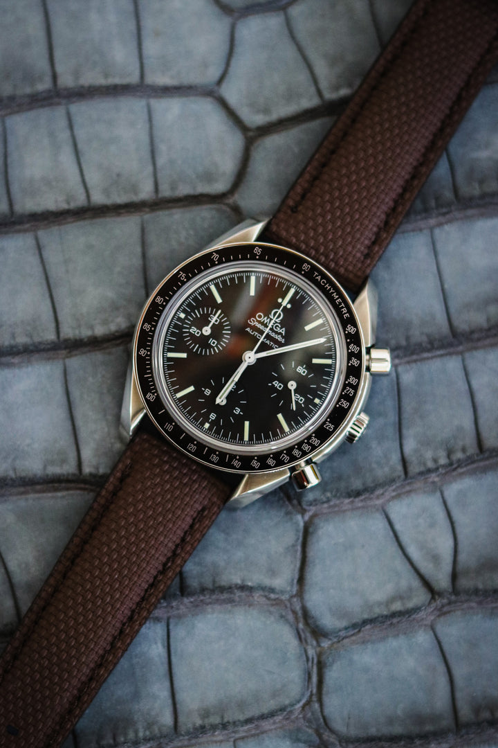 Brown Sailcloth Rubber Strap