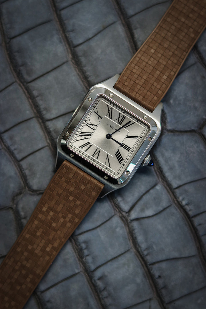 Brown ‘Mosaic’ CTS Rubber Strap