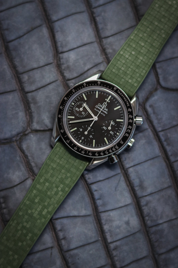 Military Green ‘Mosaic’ CTS Rubber Strap