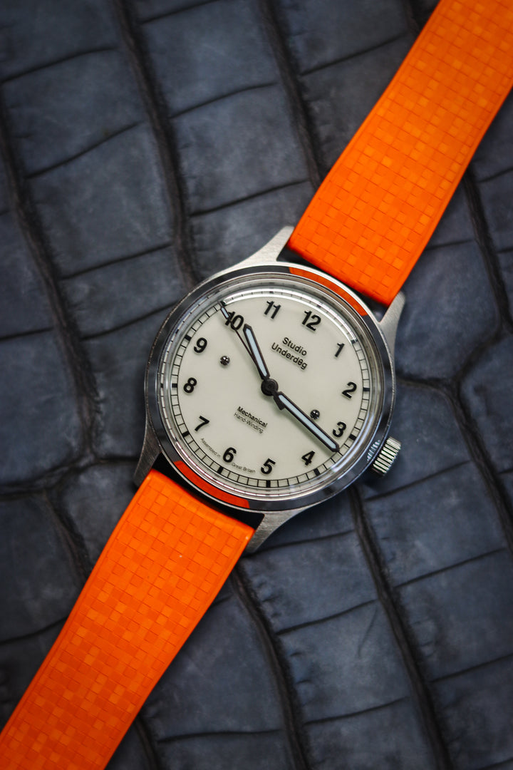 Orange ‘Mosaic’ CTS Rubber Strap