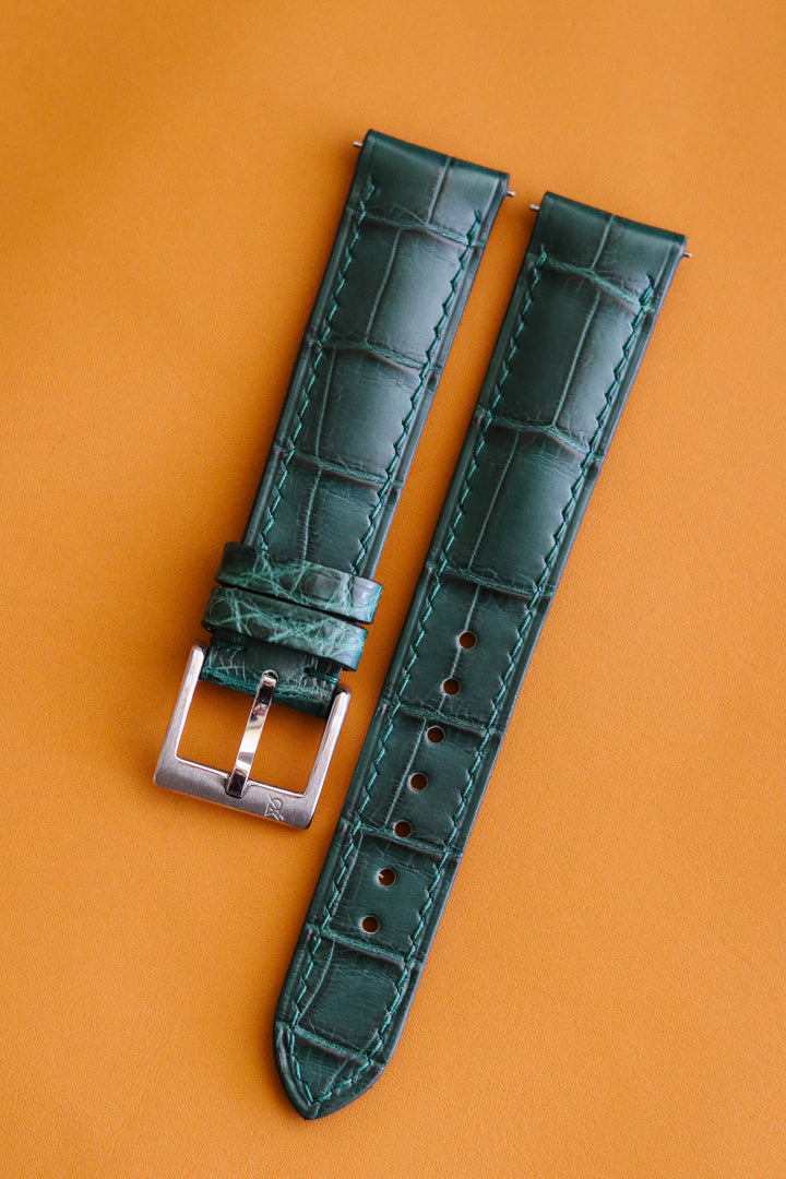 Forest Green Alligator (Padded)