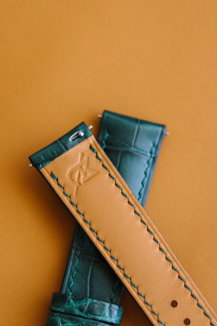 Forest Green Alligator (Padded)