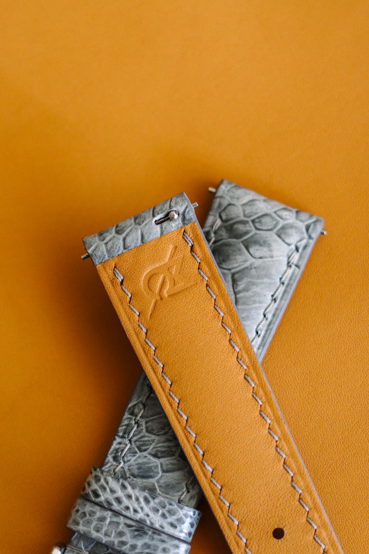 Grey Ostrich Leg (Padded)