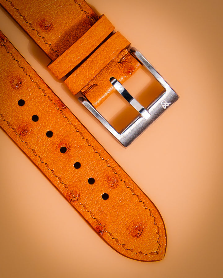 Tan Ostrich Bump (Padded)