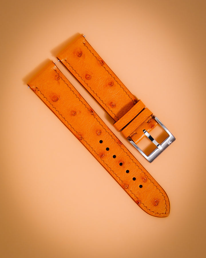 Tan Ostrich Bump (Padded)