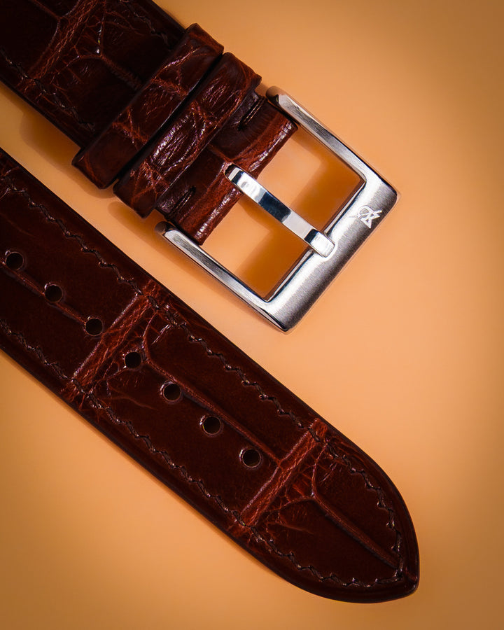 Red Brown Alligator (Padded)
