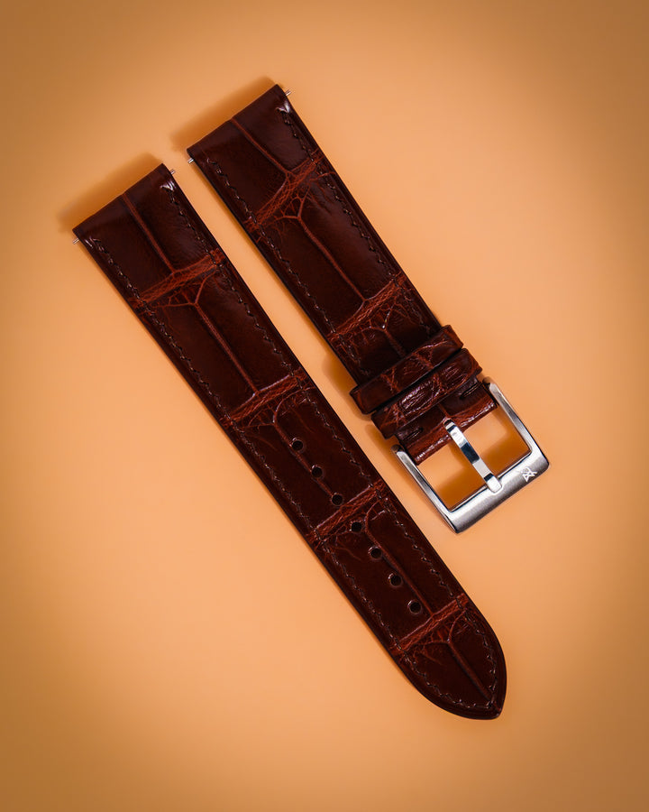 Red Brown Alligator (Padded)