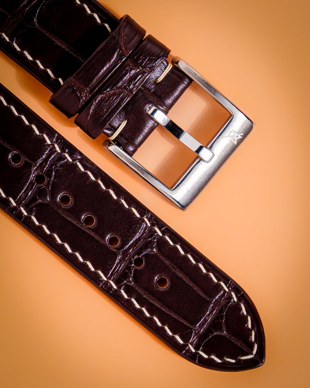 Dark Brown Alligator (Padded)