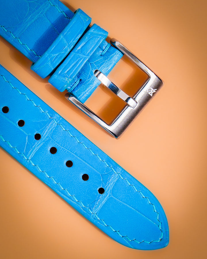 Sky Blue Alligator (Padded)