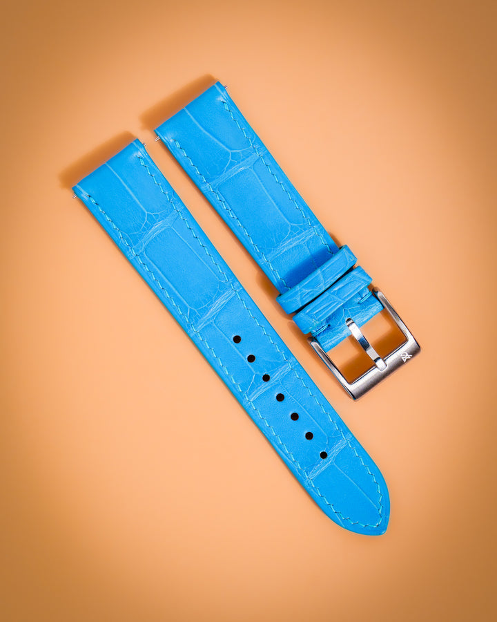 Sky Blue Alligator (Padded)