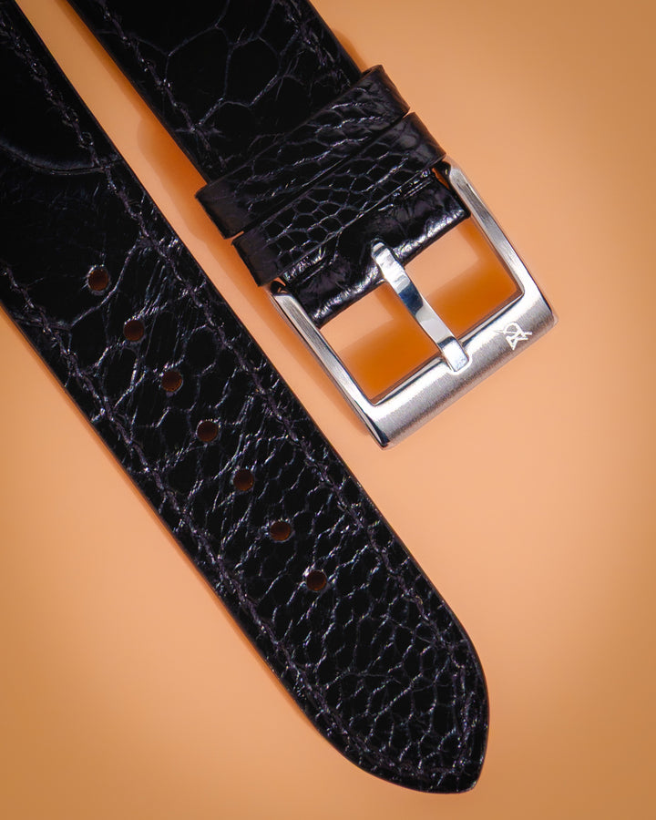 Black Ostrich Leg (Padded)