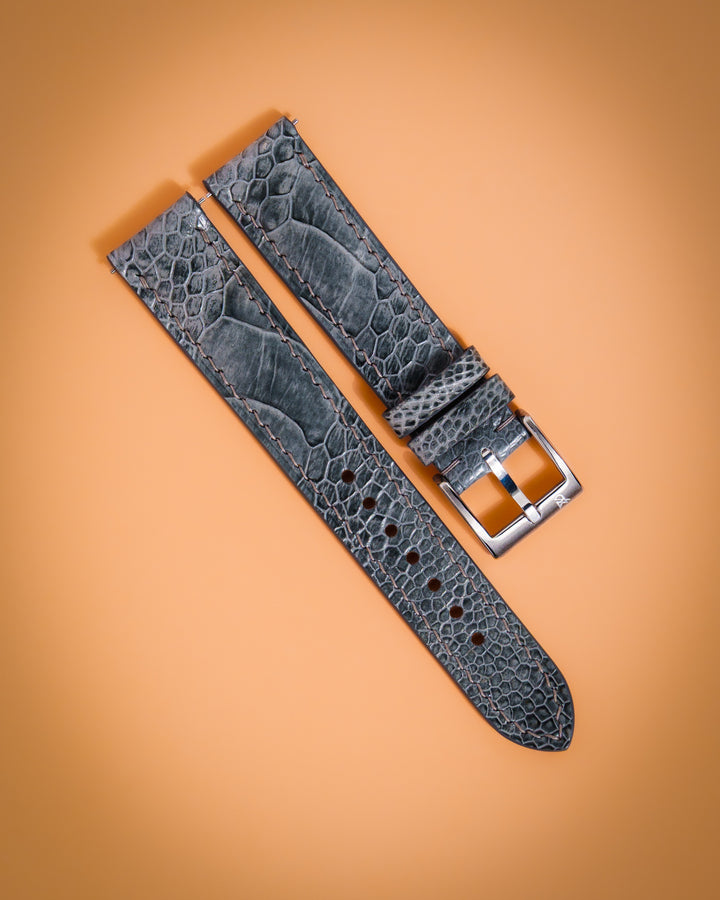 Grey Ostrich Leg (Padded)